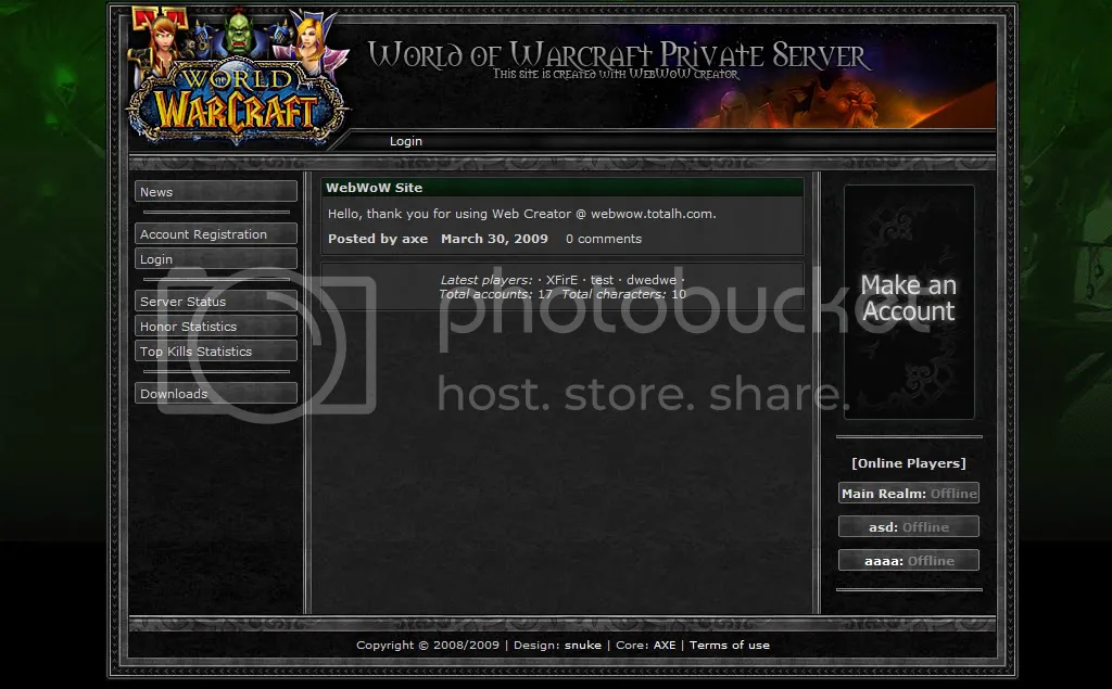 WebWoW CMS